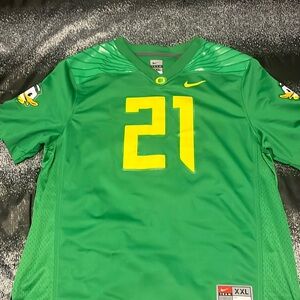 Men’s Nike Apple green Oregon Ducks # 21 jersey
